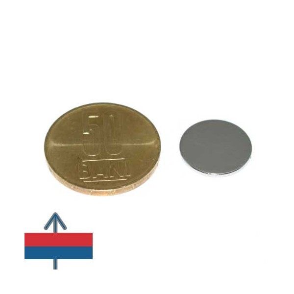 Неодимов магнит диск 15 x 0.1 мм 4