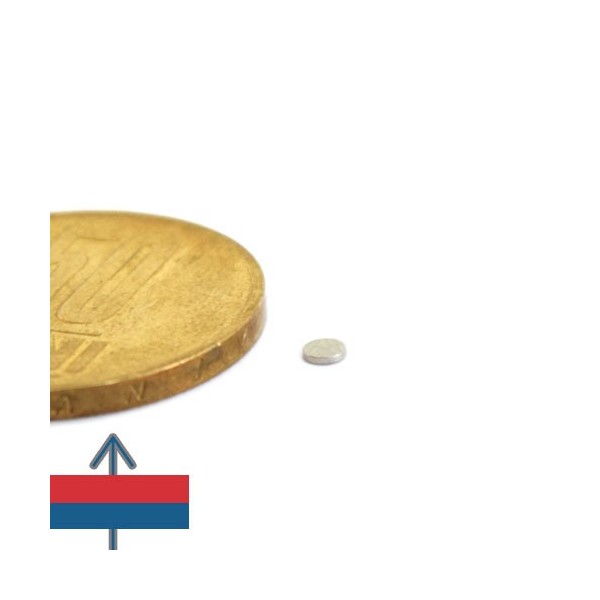 Неодимов магнит диск 2.5 x 0.5 мм 1