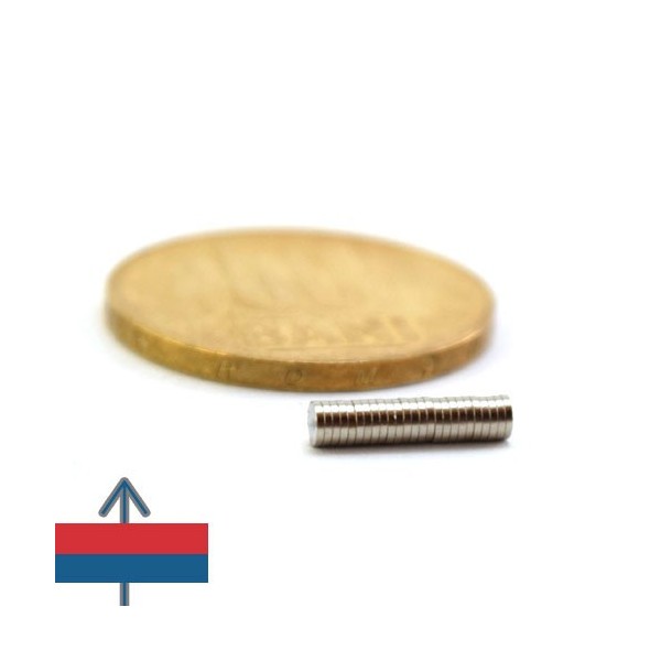 Неодимов магнит диск 2.5 x 0.5 мм 5