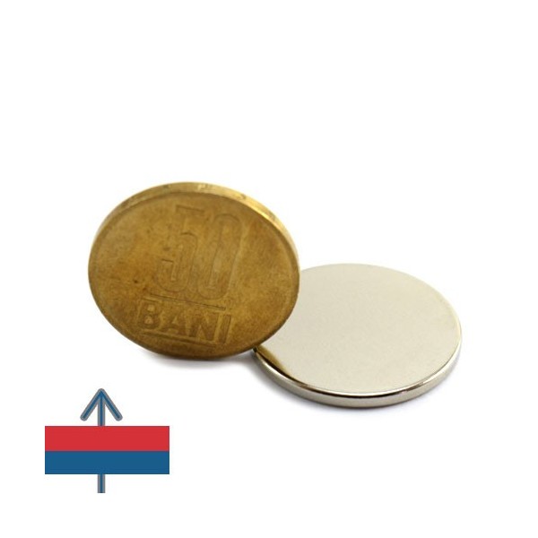 Magnet neodim disc 25 x 2 mm 3