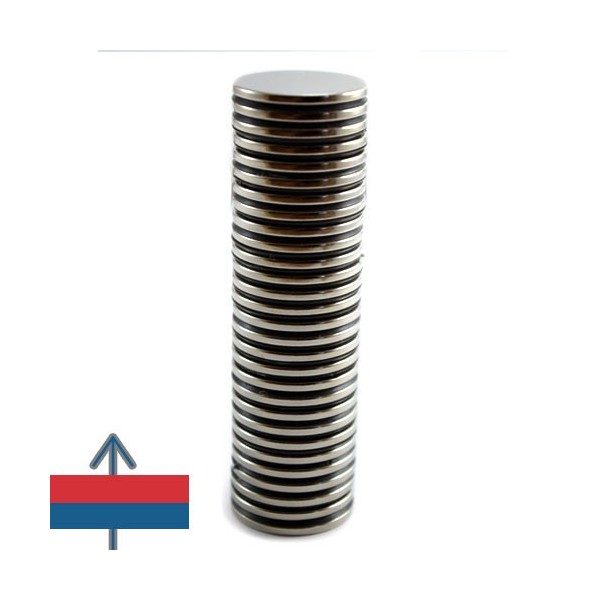 Неодимов магнит диск 25 x 2 мм 5