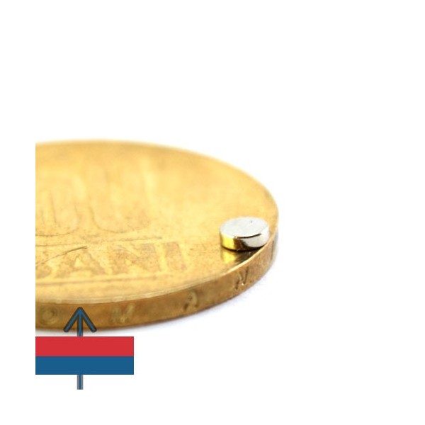 Неодимов магнит диск 3 x 0.1 мм 3