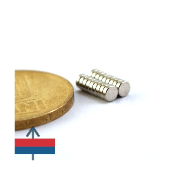 Неодимов магнит диск 3 x 0.1 мм 6