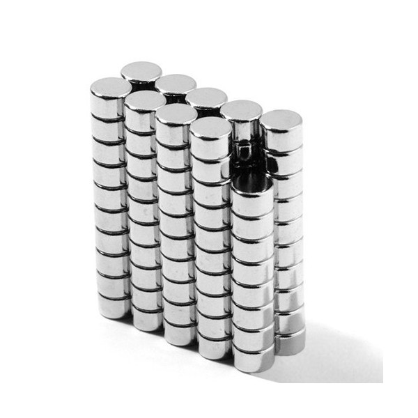 Неодимов магнит диск 4,75 x 3,17 mm N52 - група