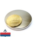 Неодимов магнит диск 45 x 0.5 мм 1