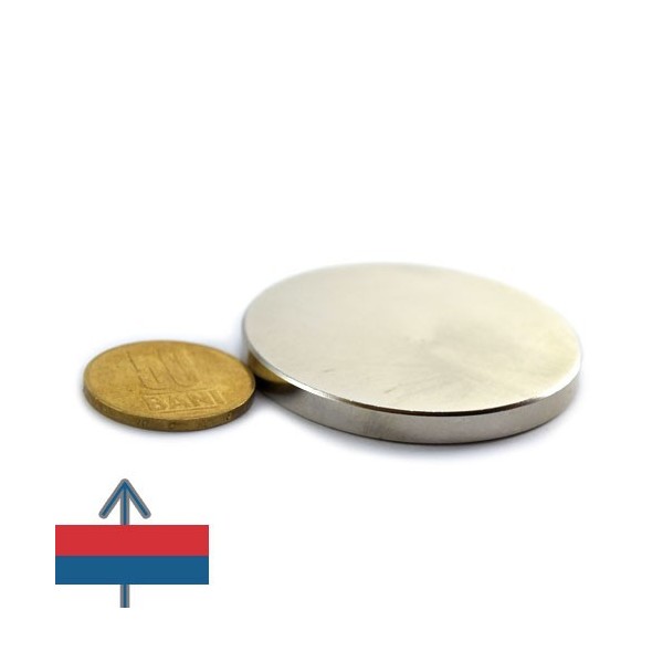 Неодимов магнит диск 50 x 0.5 мм 2