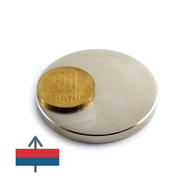 Неодимов магнит диск 50 x 0.5 мм 4