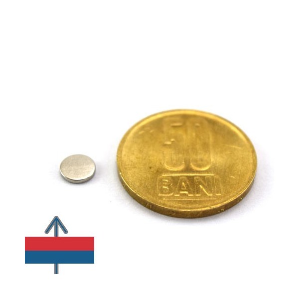 Неодимов магнит цилиндър 6 x 1 мм 1