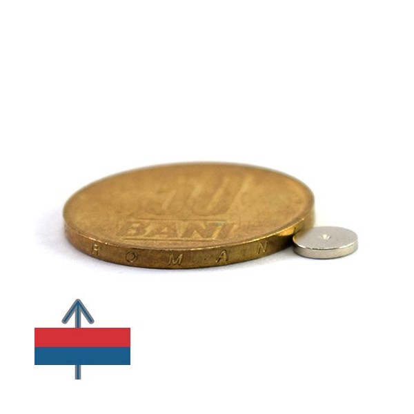 Неодимов магнит диск 6 x 1 мм 13