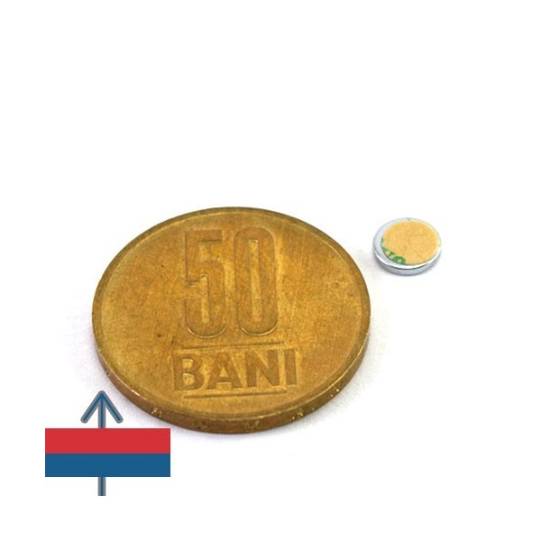 Неодимов магнит диск 6 x 1 мм 8