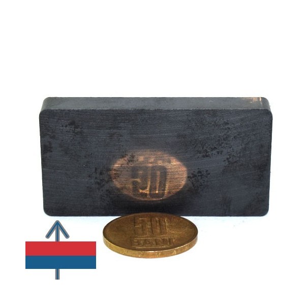Magnet ferita bloc 60 x 30 x 10 mm 6