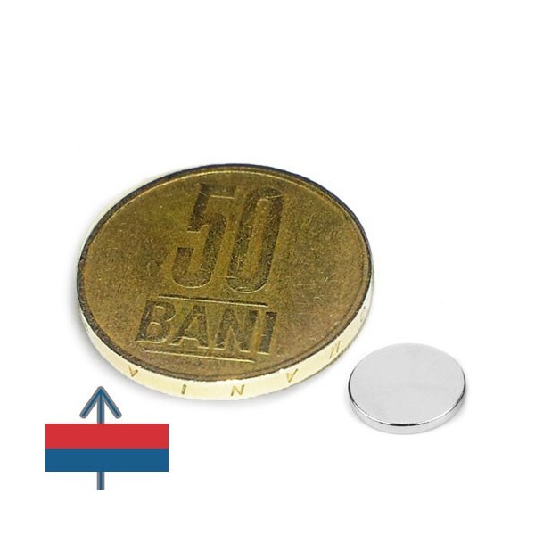 Неодимов магнит диск 8 x 0.1 мм 1