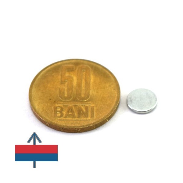Magnet neodim disc 8x1 mm 3