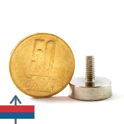 Magnet neodim oala D16 mm cu filet exterior 3