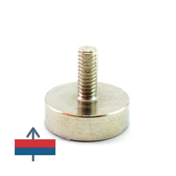 Magnet neodim oala D16 mm cu filet exterior 4