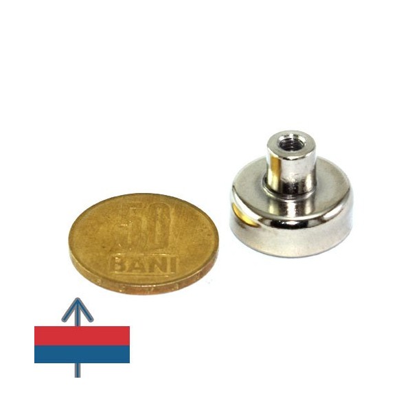 Magnet neodim oala D20 mm cu carlig 1