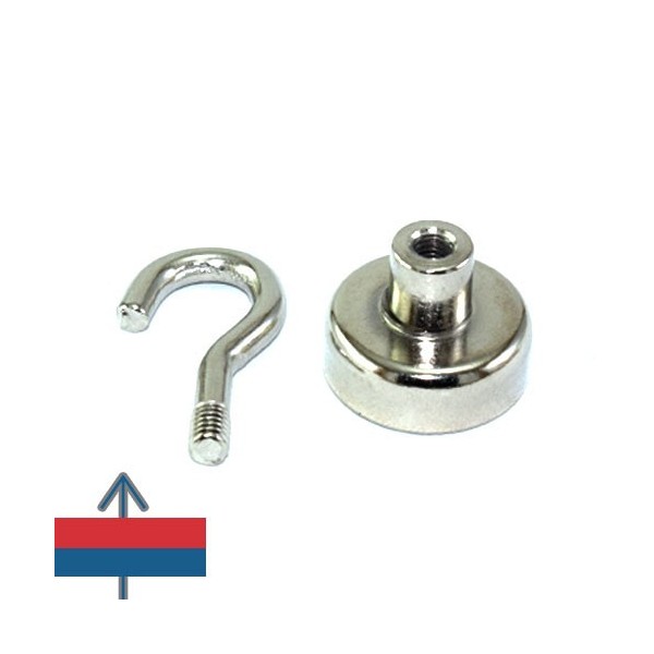 Magnet neodim oala D20 mm cu carlig 4