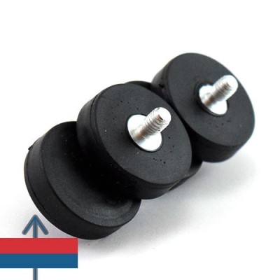 Magnet neodim oala D22 mm cauciucat filet exterior 5