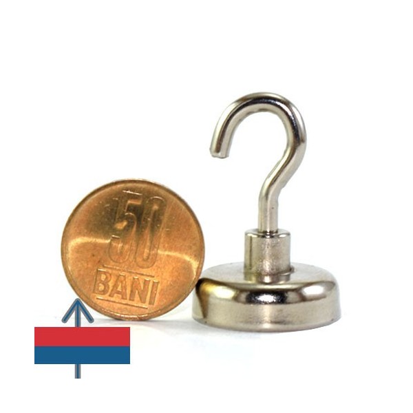 Неодимов магнит купичка с кука 25 мм 4