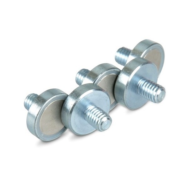 Неодимов магнит купичка 32 мм с външна резба 3