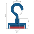 Неодимов магнит тенджера Ø42 мм с кука – схема