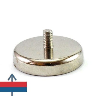 Magnet neodim oala D42 mm cu filet exterior 4