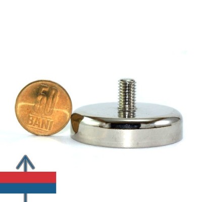 Magnet neodim oala D48 mm cu filet exterior 2
