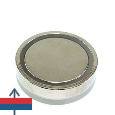 Magnet neodim oala D48 mm cu filet exterior 5