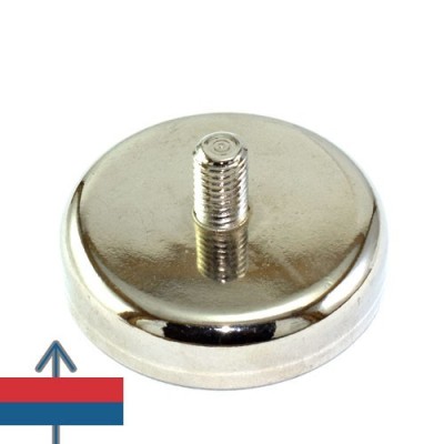 Magnet neodim oala D48 mm cu filet exterior 6