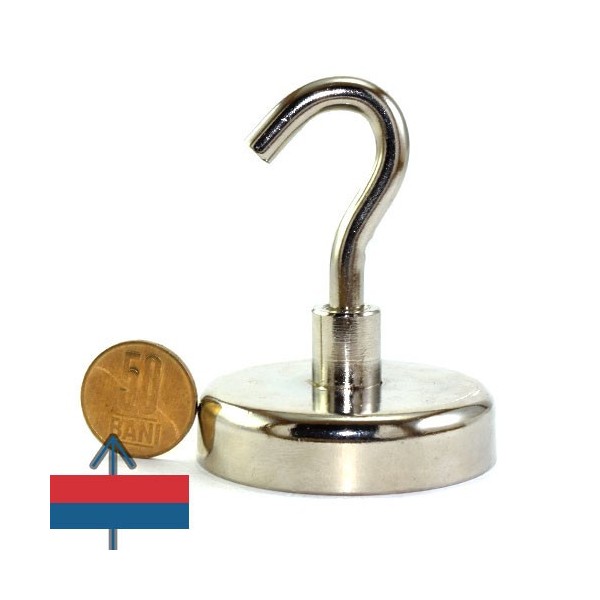 Неодимов магнит тенджера Ø60 мм с кука 2