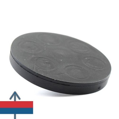 Magnet neodim oala D66 mm cauciucat cu filet exterior 5