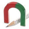 Феритна подкова 42 x 38 x 7 mm червена / зелена за експерименти