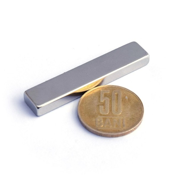 Magnet neodim bloc 50 x 10 x 5 mm - N45 orizontal