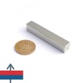 Неодимов магнит блок 50 x 10 x 10 мм - N45 с намагнитване