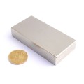 Неодимов магнит блок 80 x 40 x 15 мм хоризонтален