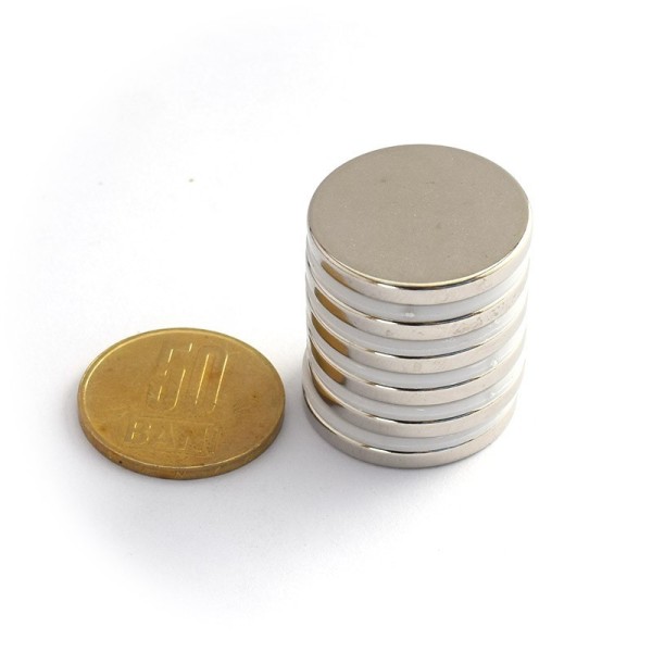 Magnet neodim disc 25 x 3 mm - grup vertical