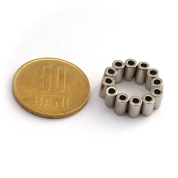 Magnet neodim inel 4 x 2 x 6 mm - N42 grup cerc