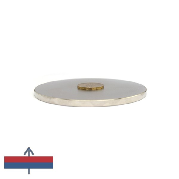 Magnet neodim disc 100 x 5 cu magnetizare