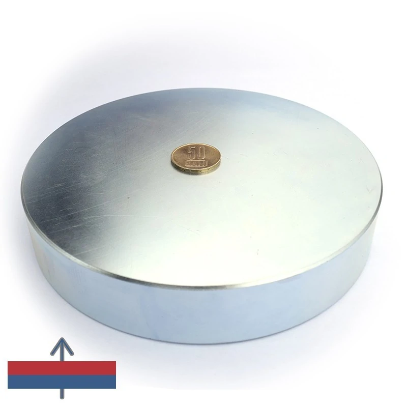 Magnet neodim disc 165 x 30 cu magnetizare
