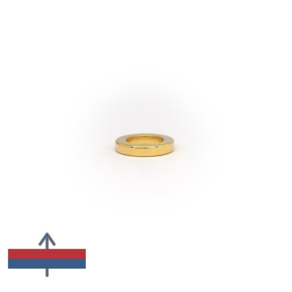 Magnet neodim inel 5 x 1 x 2 mm - N52  cu magnetizare