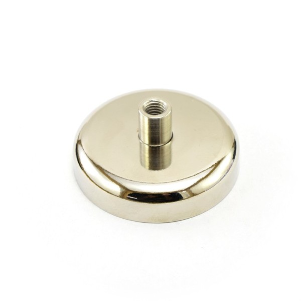 Неодимов магнит тенджера Ø60 мм с пръстеновиден кука