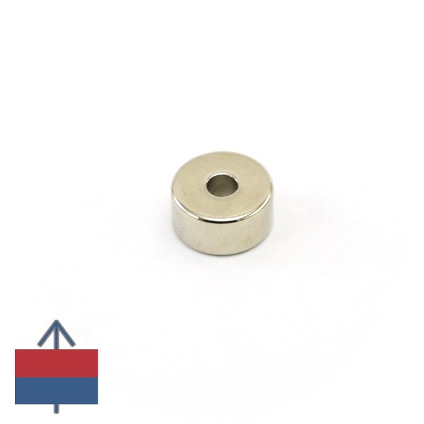 Magnet neodim inel 20 x 6 x 10 mm cu magnetizare
