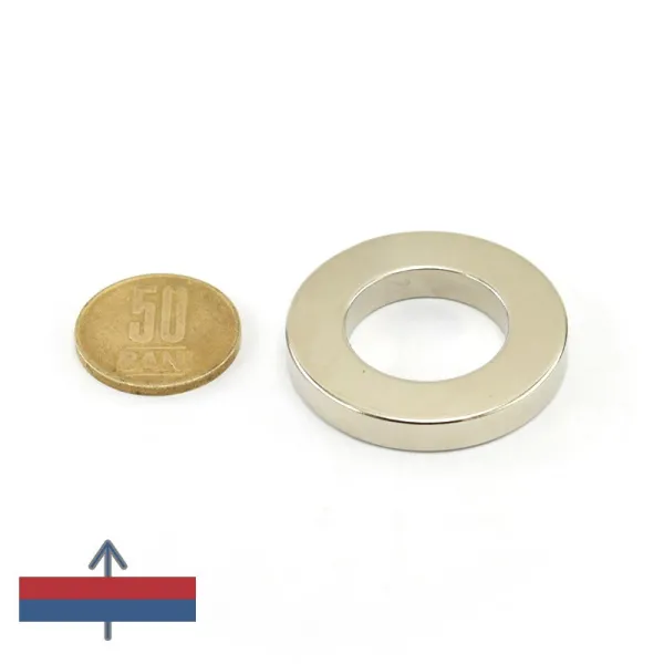 Magnet neodim inel 40 x 23 x 6 mm cu magnetizare Magnet neodim inel 40 x 23 x 6 mm cu magnetizare