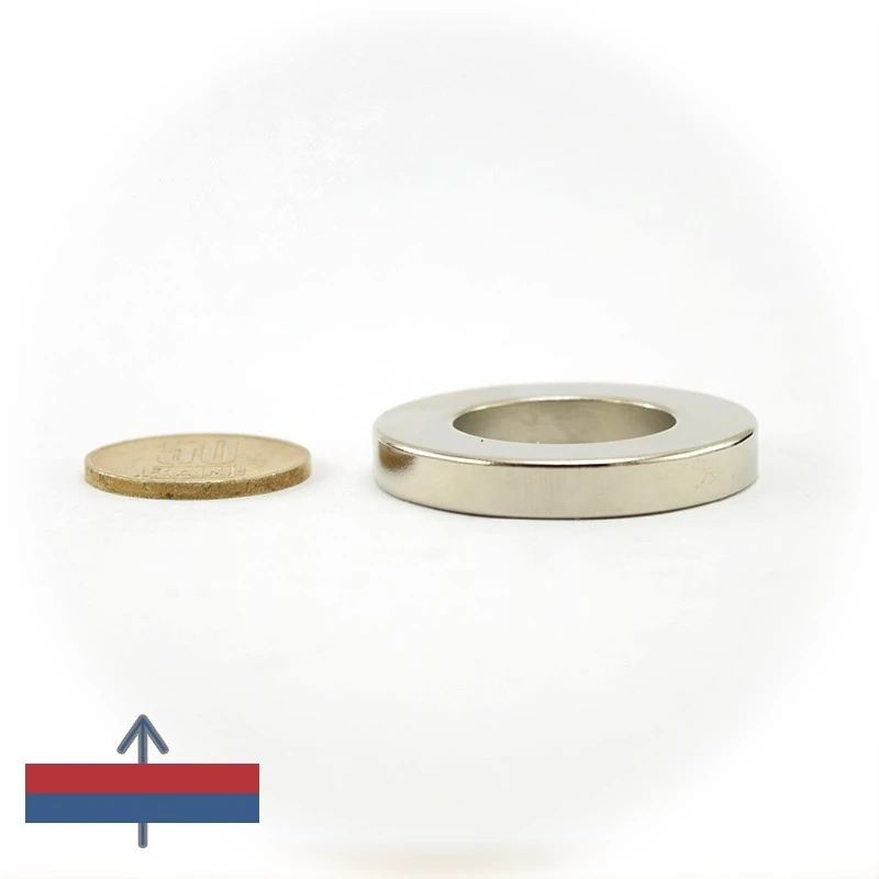 Magnet neodim inel 40 x 23 x 6 mm cu magnetizare