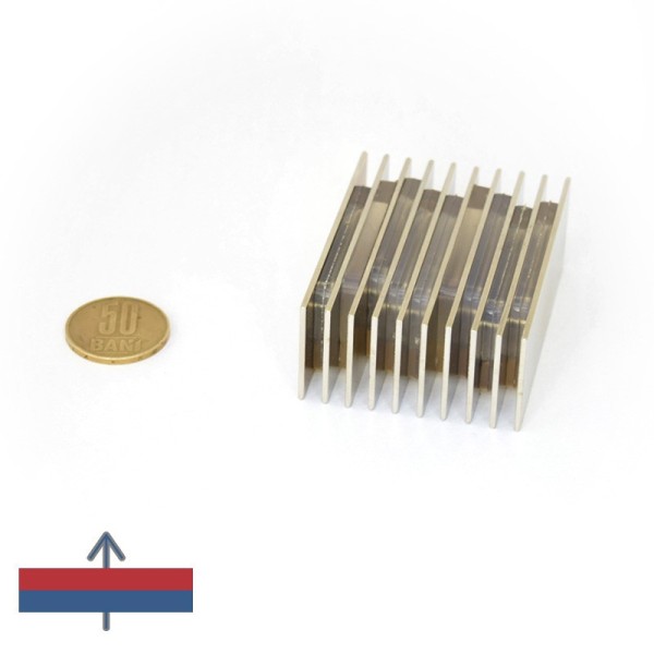 Magnet neodim bloc 64 x 25 x 1,3 mm grup