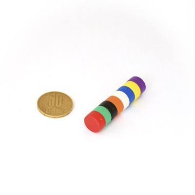 Pioneză magnetică neodim D 12,7 x 6,35 pastilă pinboard push pins grup 50 Bani