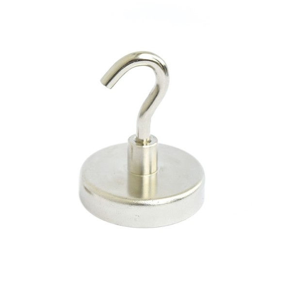 Magnet ferită oală D 80 mm cu cârlig deschis