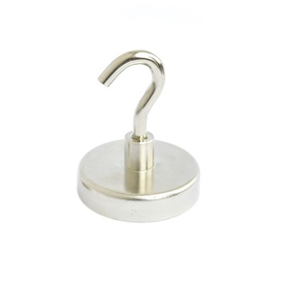 Magnet ferită oală D 80 mm cu cârlig deschis