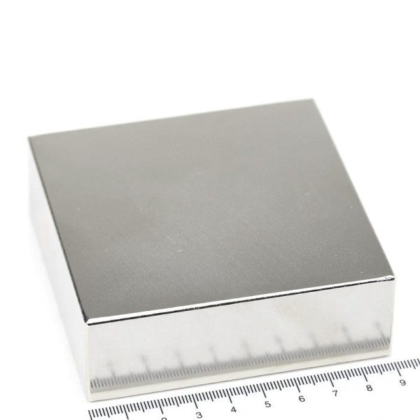 Magnet neodim bloc 90 x 90 x 30 mm cu rigla