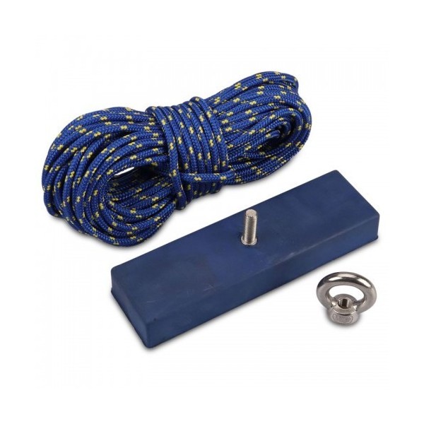 Възстановяващ магнит с издържливост 450 кг с 20 метра въже - покритие